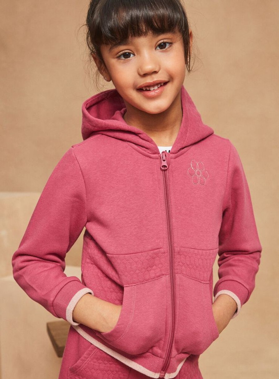 Fille Sergent Major Tenues De Sport | Sweat A Capuche En Molleton Rose